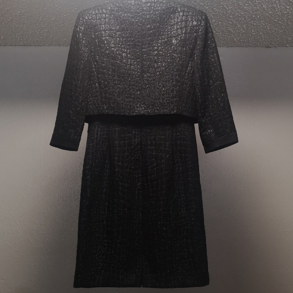 NWOT Tahari Elegant Black Jacket and Dress Set - Picture 8 of 15